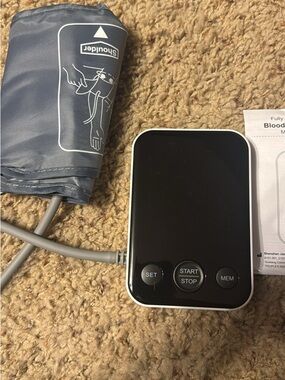 Digital Blood Pressure Monitor with Gray Cuff